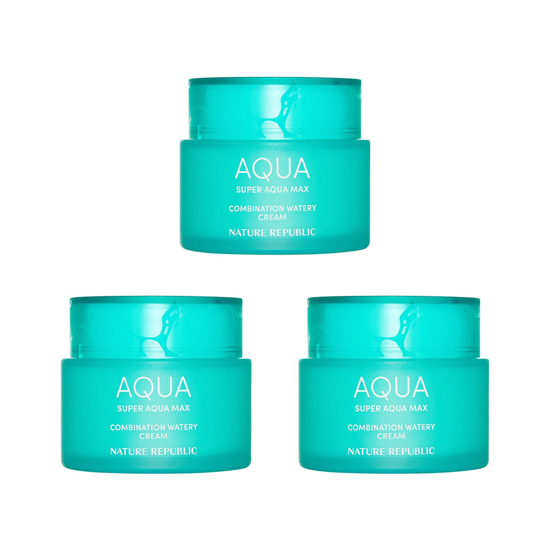 Super Aqua Max Combination Watery Cream Triple Value Set - Nature Republic