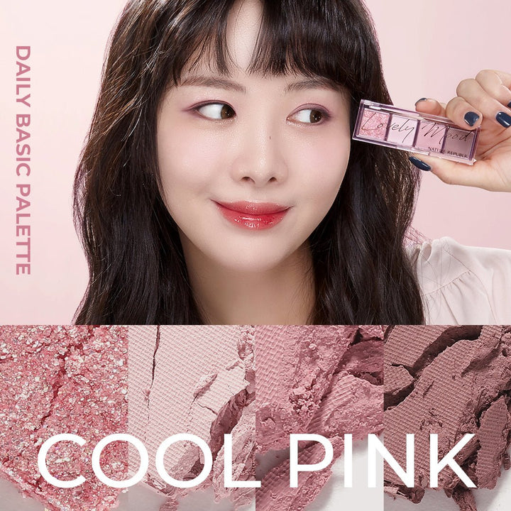 Daily Basic Eyeshadow Palette 03 Cool Pink - Nature Republic
