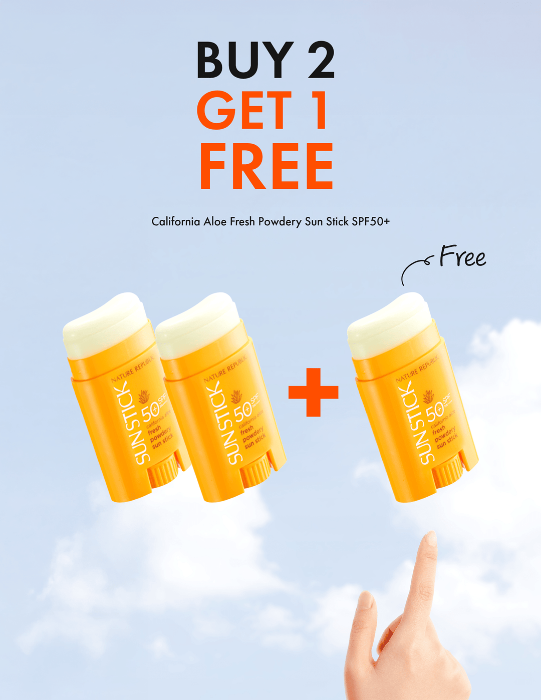 Buy 2, Get 1 Free Sun Stick - Nature Republic