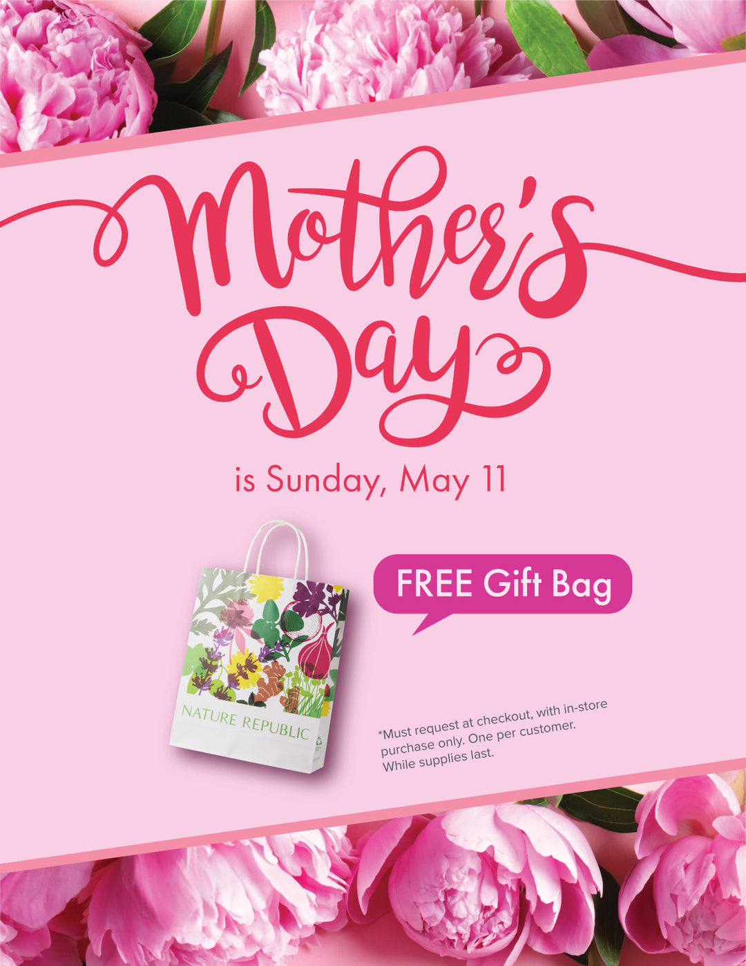 Mother's Day - Receive Free Gift Bag in Store