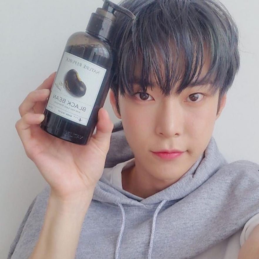 NCT Doyoung's Favorite Hair Care - Black Bean Anti Hair Loss Shampoo - Nature Republic