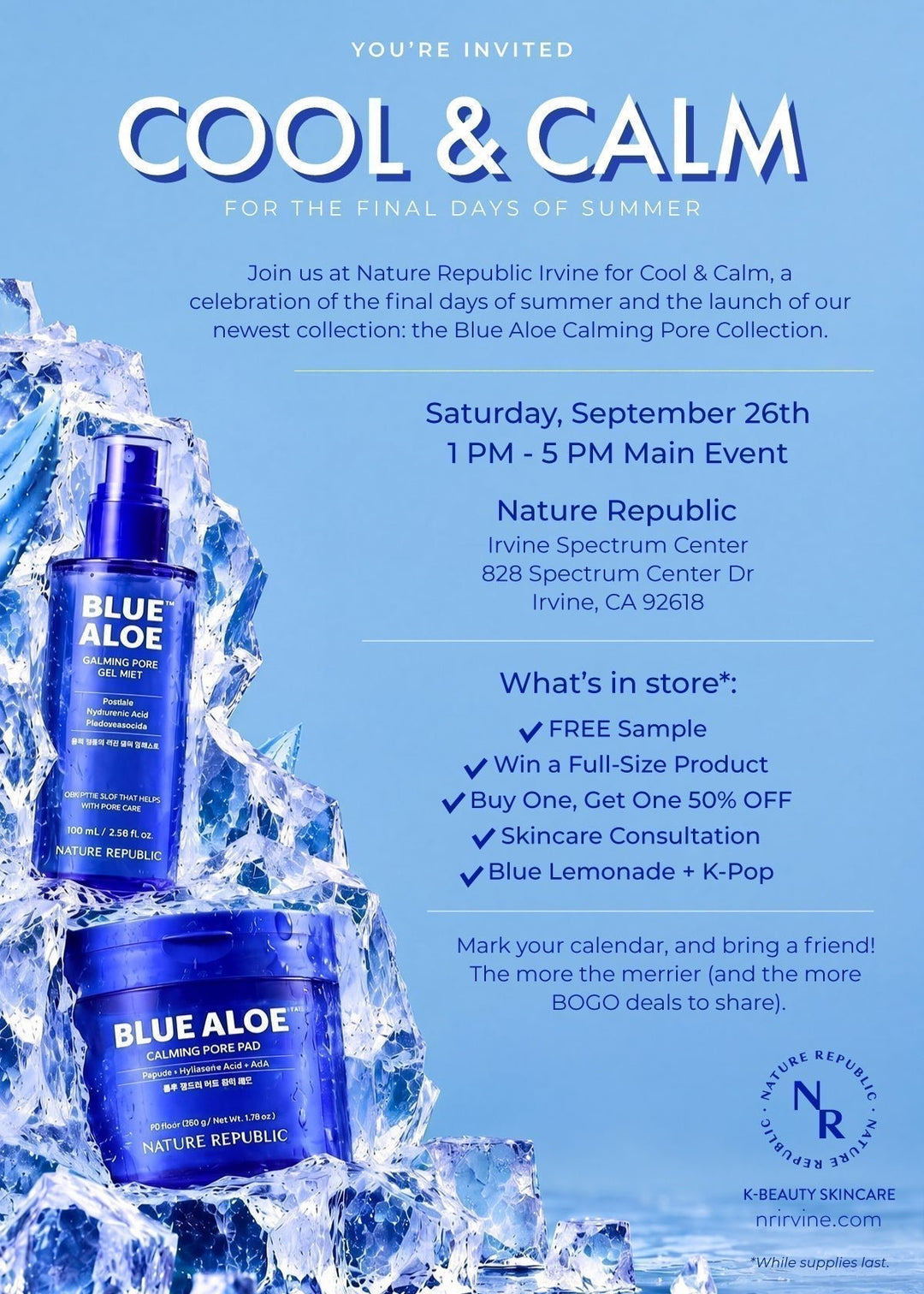 Save the Date: Cool & Calm with Blue Aloe - Nature Republic