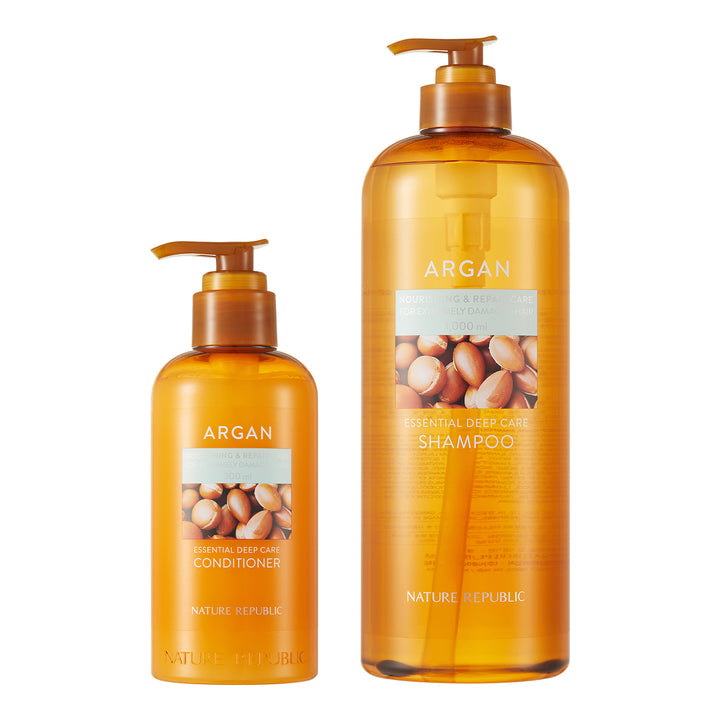 Argan Essential Nourishing Hair Care Duo - Jumbo Shampoo & Conditiner