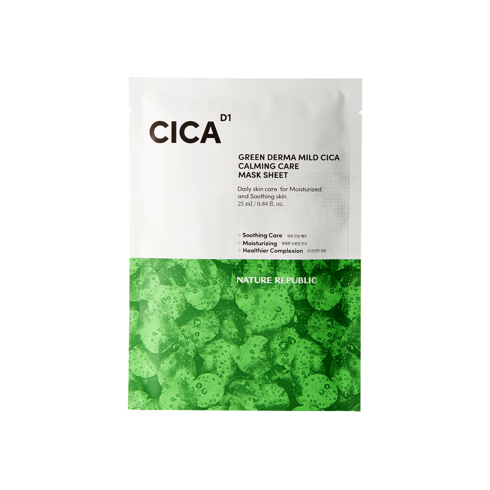 Green Derma Mild CICA Calming Care Mask Sheet 30pk