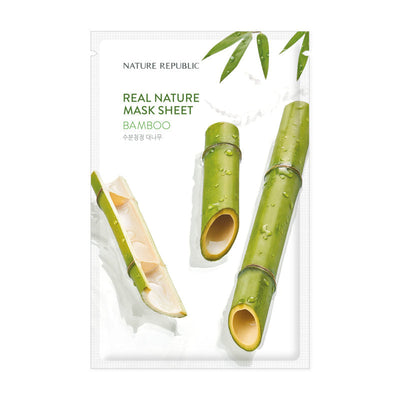 [BUY 10 + FREE 10] Real Nature Bamboo Mask Sheet