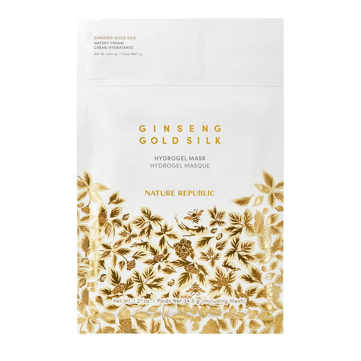 Nature Republic Ginseng Gold Silk Hydrogel Mask 4ea - Nature Republic