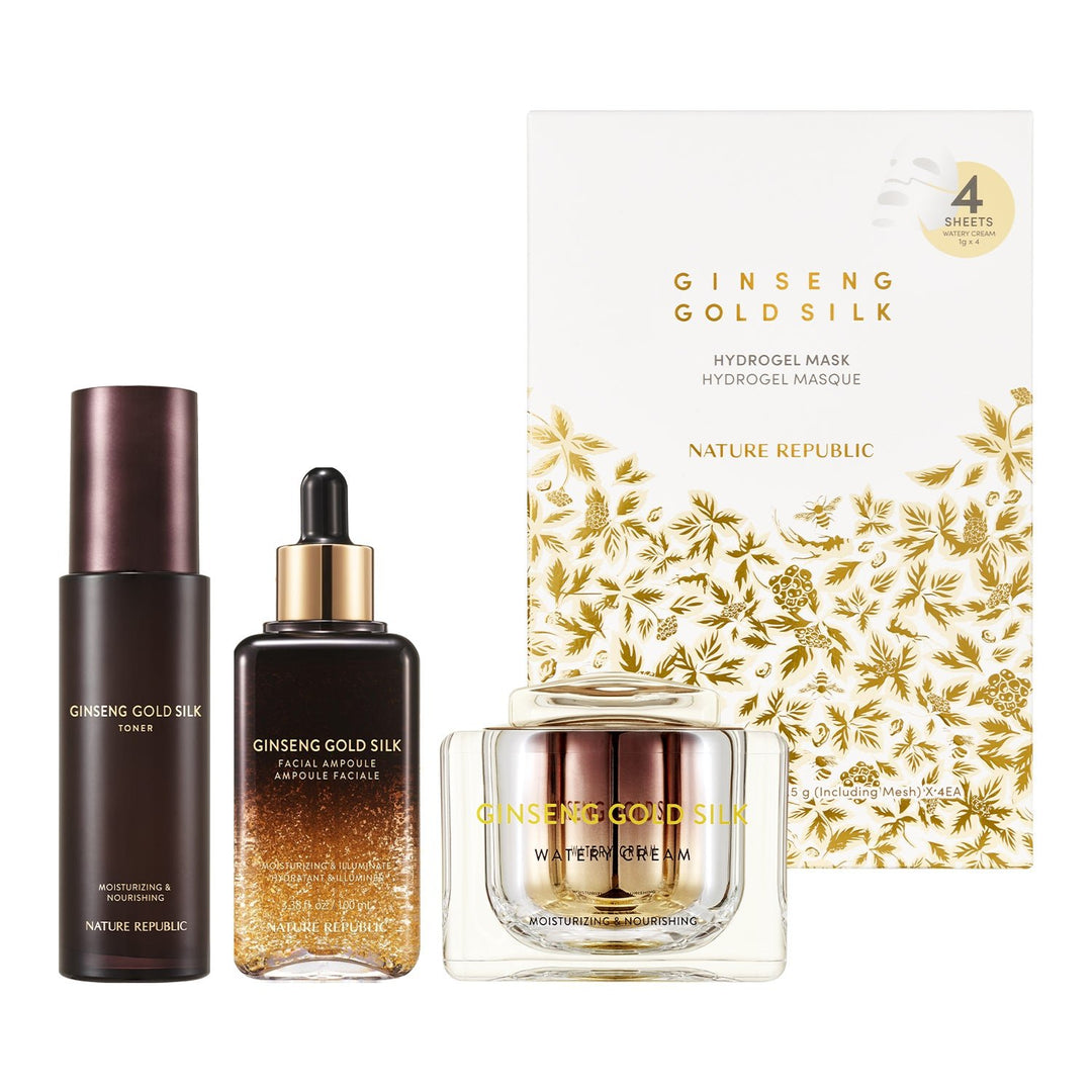 Nature Republic Ginseng Gold Silk 24K Treatment 4-Step Set - Nature Republic