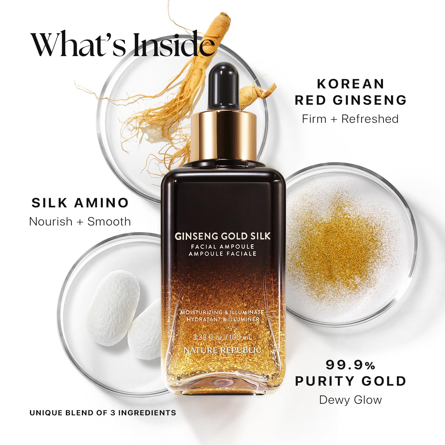 Nature Republic Ginseng Gold Silk 24K Double Cream Set