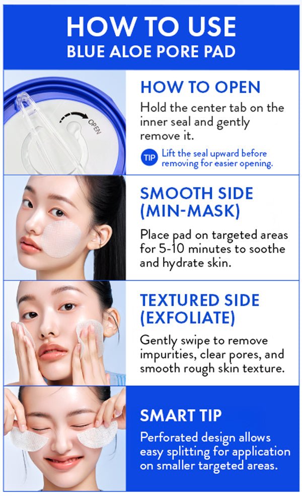 [NEW] Nature Republic Blue Aloe Calming Pore Pad - Nature Republic