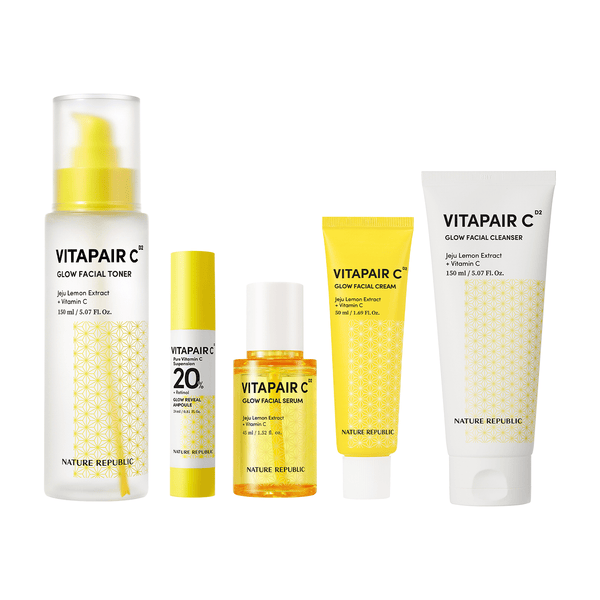 5-Step: Vitapair C Brightening Glow Skincare Value Set – Nature