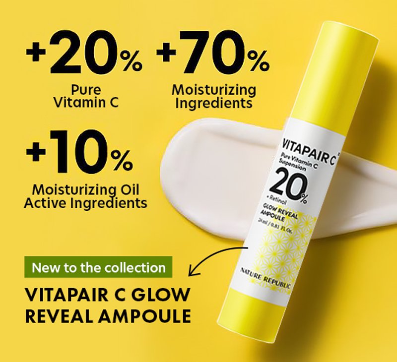 [NEW Formula] VITAPAIR C 20 Glow Reveal Ampoule - Nature Republic