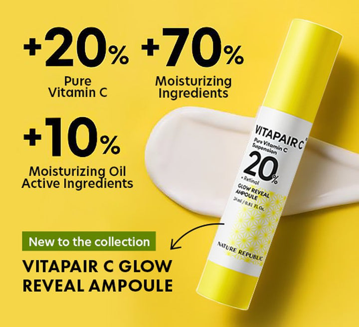 [NEW Formula] VITAPAIR C 20 Glow Reveal Ampoule - Nature Republic