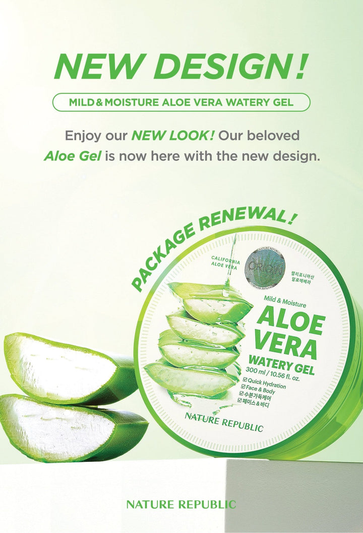 Mild & Moisture Aloe Vera 92% Watery Gel - Nature Republic