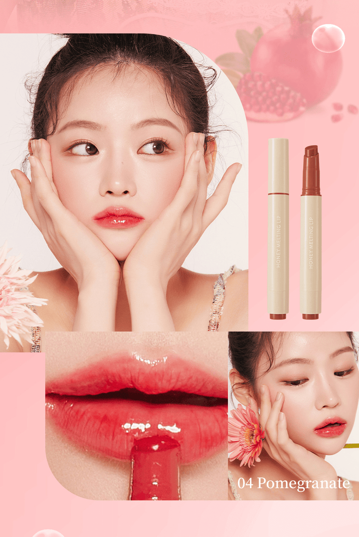 Honey Melting Lip - 04 Pomegranate - Nature Republic