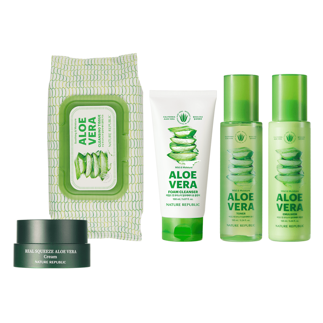 5 Step: Aloe Vera Daily Set - Nature Republic