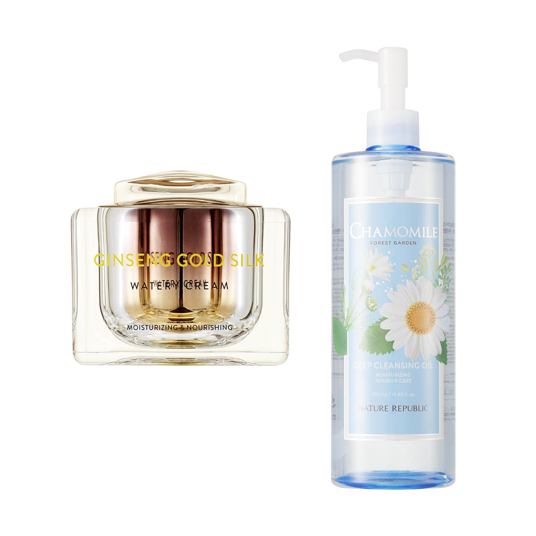 Ginseng Cream & Cleansing Oil Duo - Nature Republic