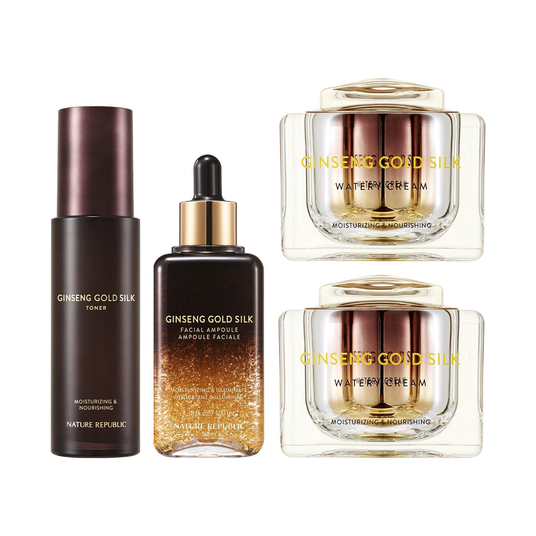 Nature Republic Ginseng Gold Silk 24K Double Cream Set - Nature Republic