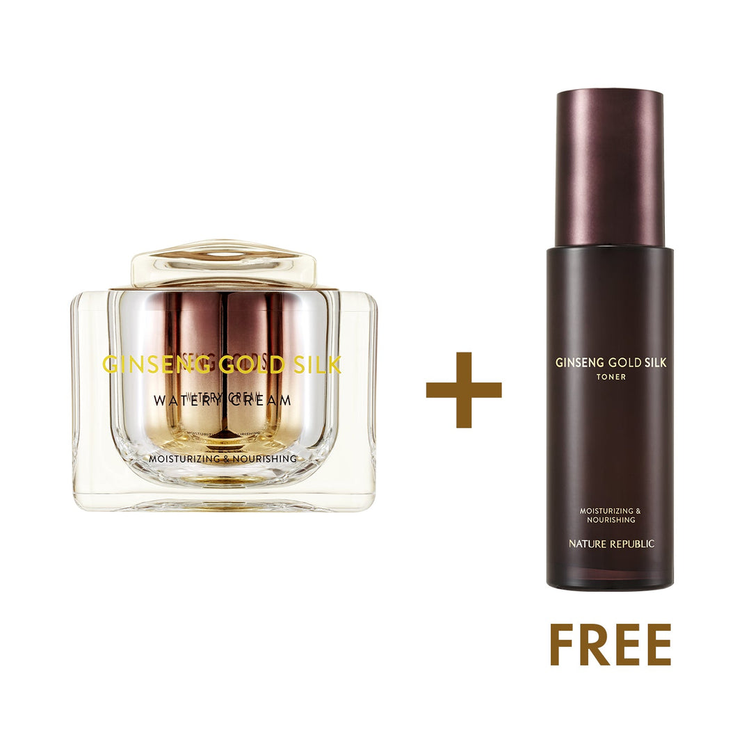New Year Deal: Ginseng Gold Silk Cream + FREE Toner Set - Nature Republic