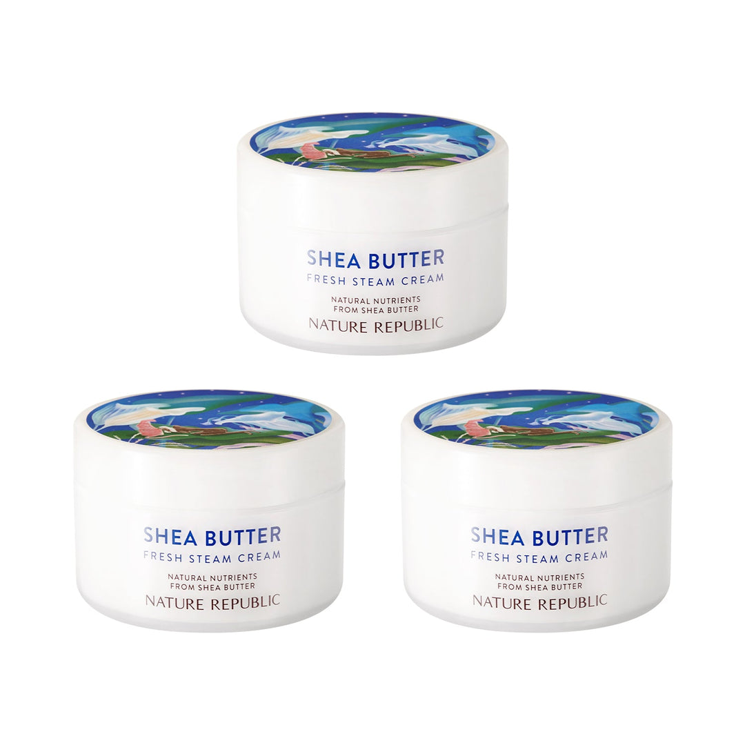 Shea Butter Steam Cream Fresh Triple Value Set - Nature Republic