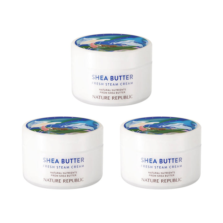 Shea Butter Steam Cream Fresh Triple Value Set - Nature Republic