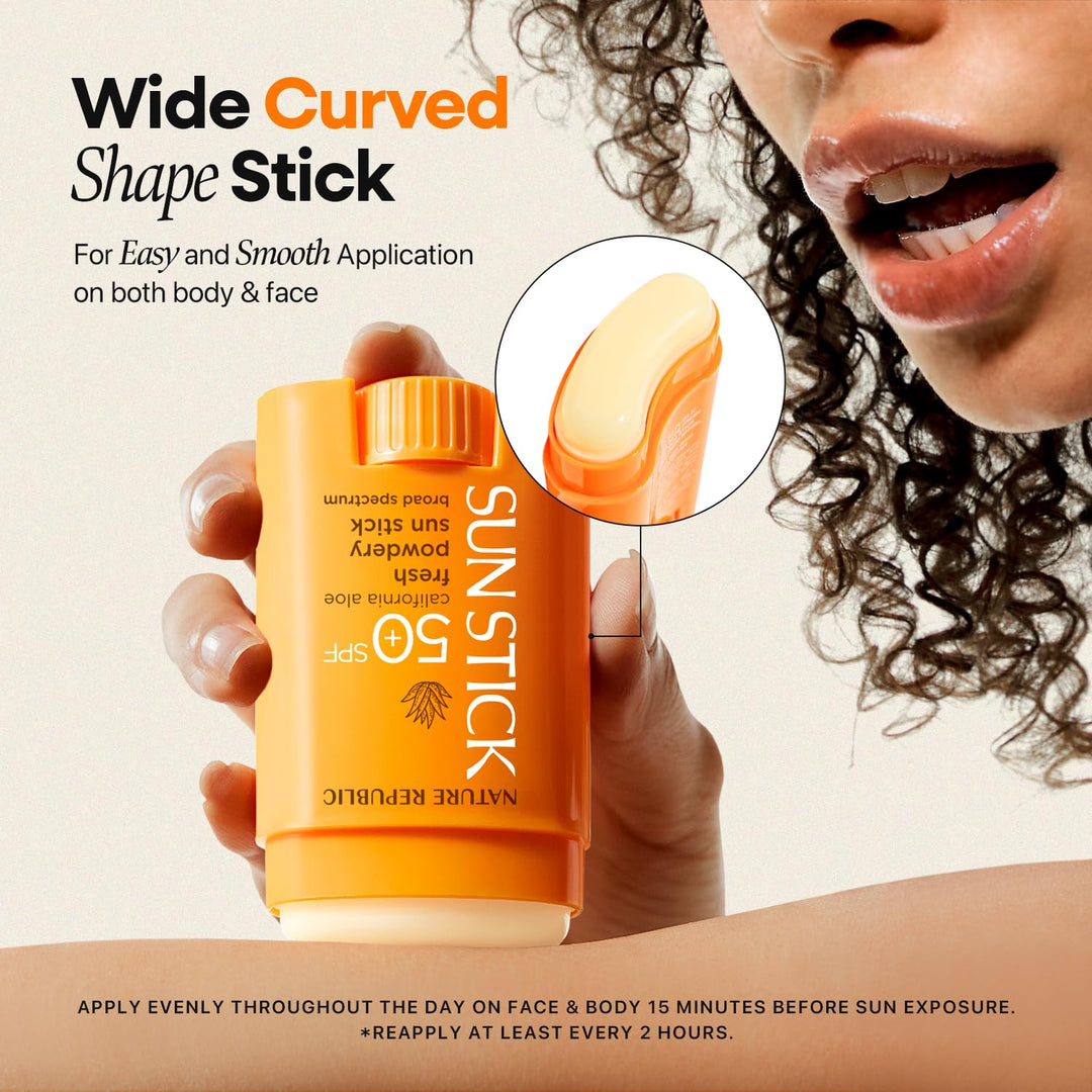 [BUY 2 + Get 1 FREE] California Aloe Fresh Powdery Sun Stick Broad Spectrum SPF50+ - Nature Republic