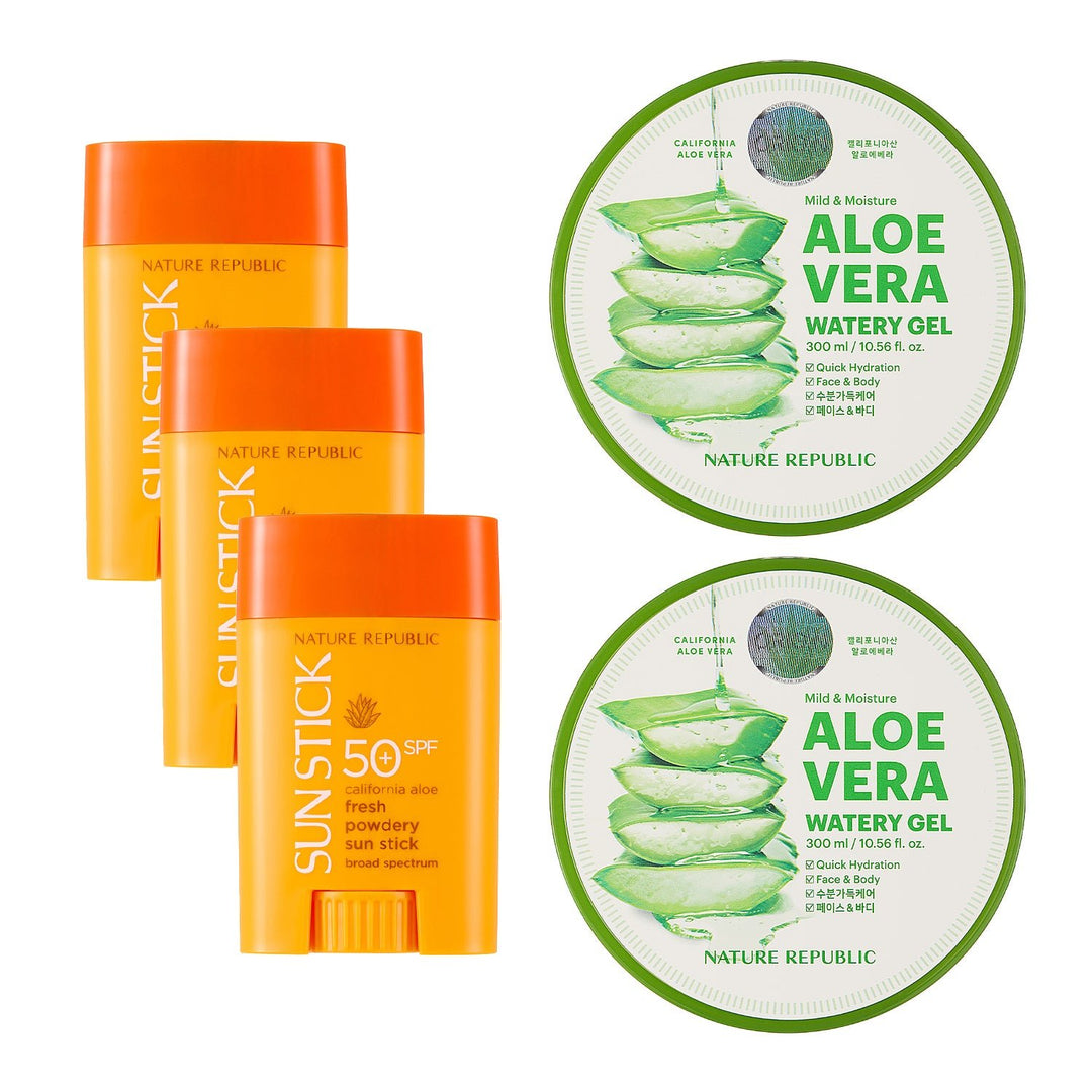 California Aloe Vera Sun Protection Set - Nature Republic