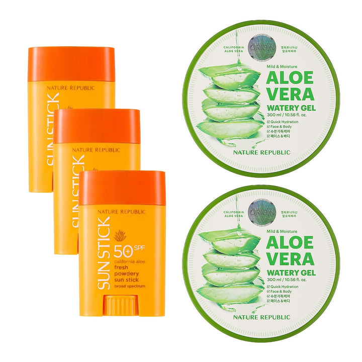 California Aloe Vera Sun Protection Set - Nature Republic