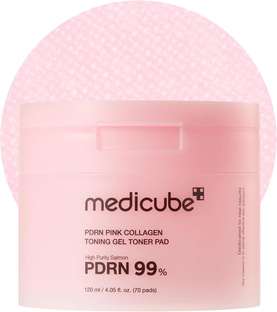 Medicube Pink Collagen Toning Gel Toner Pad 70 Pads - Nature Republic
