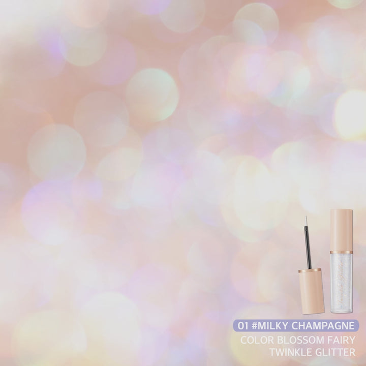 Color Blossom Fairy Twinkle Glitter 01 Milky Champagne