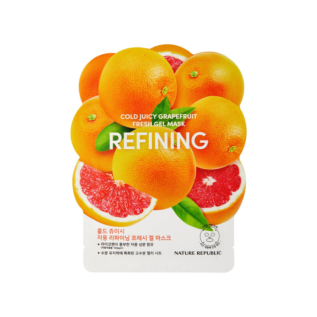 Cold Juicy Fresh Gel Mask Grapefruit Refining - Nature Republic