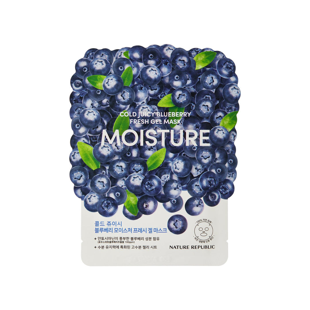 Cold Juicy Fresh Gel Mask Blueberry Moisture - Nature Republic