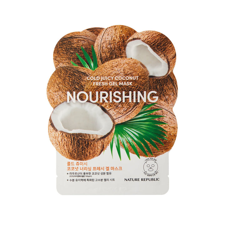 Cold Juicy Fresh Gel Mask Coconut Nourishing - Nature Republic