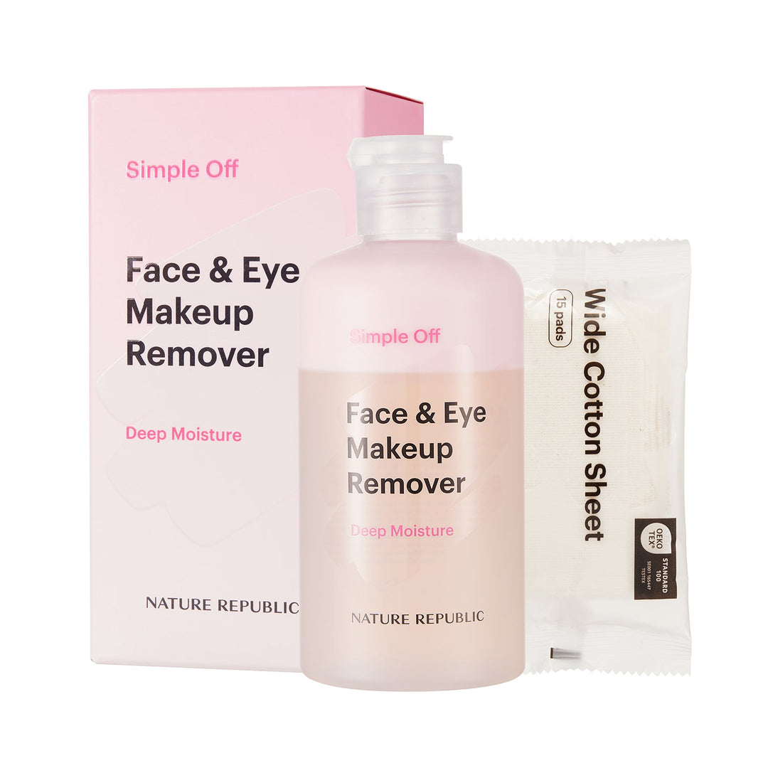 Simple Off Face & Eye Makeup Remover Special Set - Deep Moisture - Nature Republic