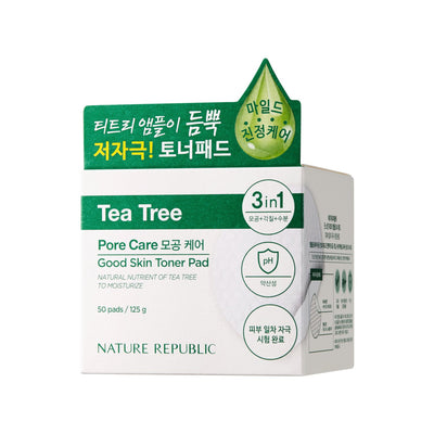 Good Skin Tea Tree Ampoule Toner Pad - Nature Republic
