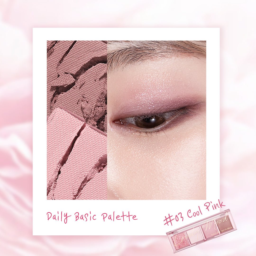 Daily Basic Eyeshadow Palette 03 Cool Pink - Nature Republic
