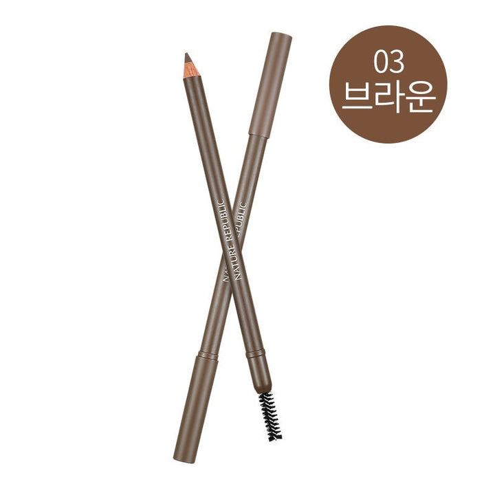 By Flower Wood Eyebrow 03 Brown - Nature Republic