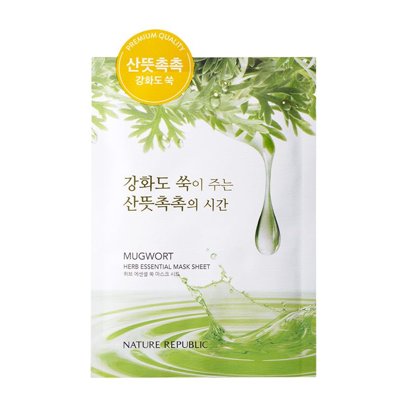 Herb Essential Mugwort Mask Sheet - Nature Republic