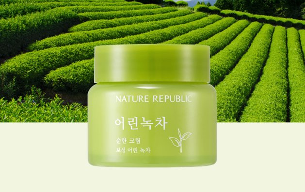 Mild Green Tea Cream - Nature Republic