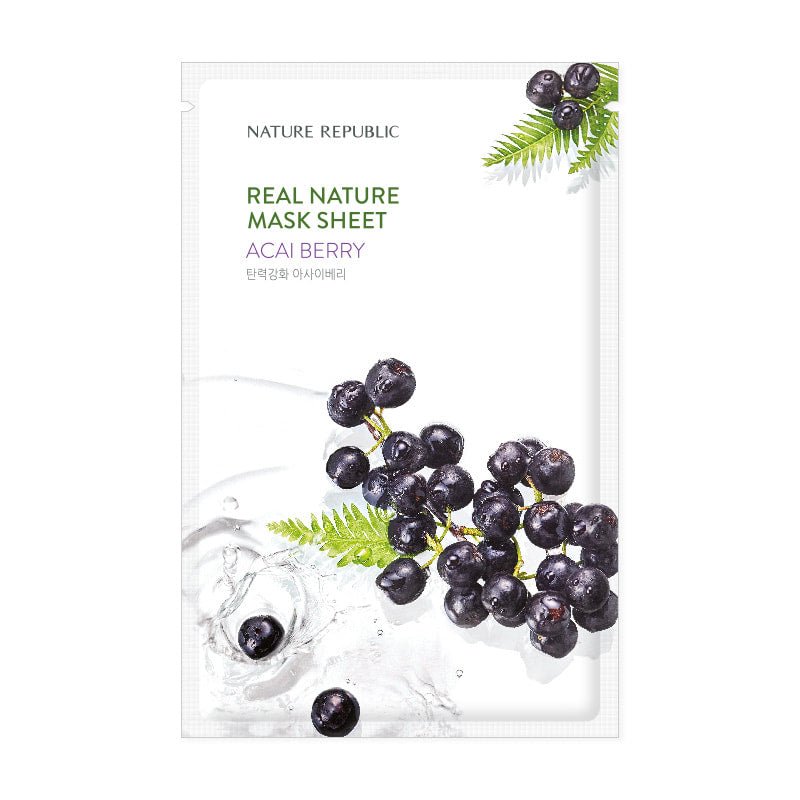 Real Nature Acai Berry Mask Sheet - Nature Republic