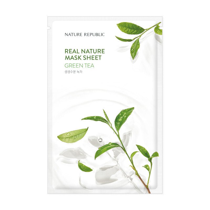 Real Nature Green Tea Mask Sheet - Nature Republic
