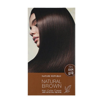 Hair & Nature Hair Color Cream 5N Natural Brown - Nature Republic