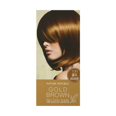 Hair & Nature Hair Color Cream 10N Gold Brown - Nature Republic
